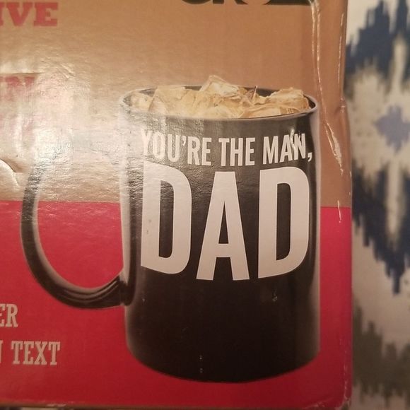 YOUR THE MAN DAD, THE OLD MAN, BUT STILL THE MAN 12oz. Heat Activated Mug  New! - Picture 3 of 5